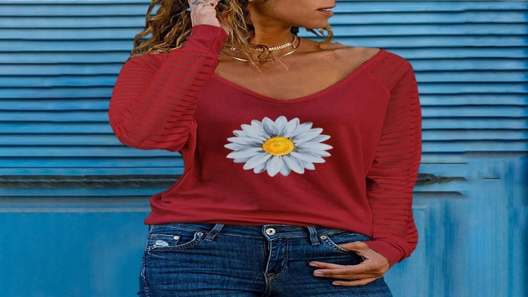 women's daisy blouse